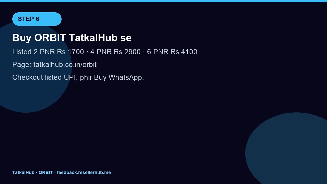ORBIT TS buy TatkalHub listed rates